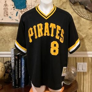 Mitchell & Ness Black Cooperstown Pirates Stargell #8 Collection Jersey 3XL